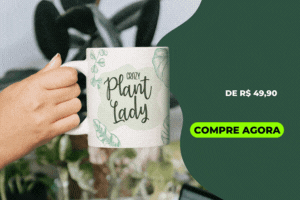 caneca Crazy Lady plant